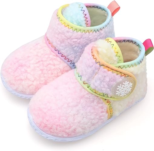 Photo 1 of FEETCITY Baby Booties Girls Boys Infant Slippers First Walkers Shoes Warm Socks Newborn Crib Shoes