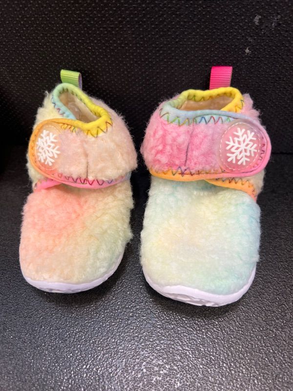 Photo 2 of FEETCITY Baby Booties Girls Boys Infant Slippers First Walkers Shoes Warm Socks Newborn Crib Shoes