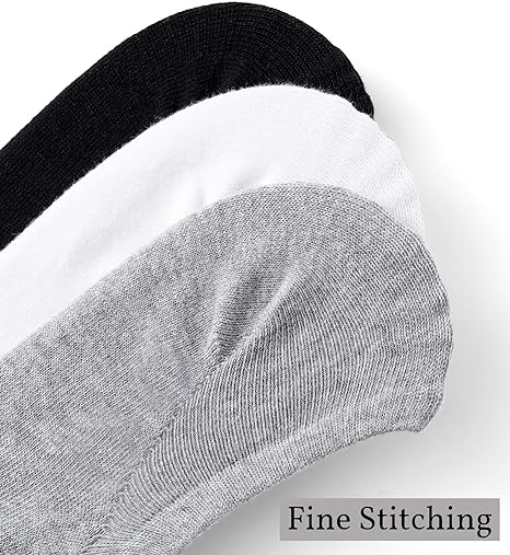 Photo 2 of Breslatte No Show Socks Womens Men Non-slip Athletic No See Low Short Invisible Low Cut Socks for Women