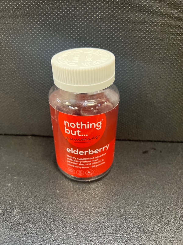 Photo 2 of ?????? ????* Elderberry Gummies, Sambucus - Natural Black Elderberry with Zinc and Vitamin C for Adults and Kids, Supplement and Vegan, 60 Elderberry Immune Support Gummies   exp 12-21-23