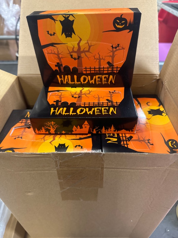 Photo 1 of  30 Packs Halloween Facial Tissues Cube Box 40 Sheets Per Box Facial Tissues, Disposable Travel Facial Tissues Boxes 2 Ply Soft Tissues Bulk for Party Supplies Kitchen Travel