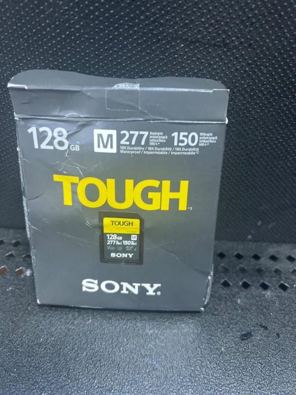 Photo 2 of Sony TOUGH-M series SDXC UHS-II Card 128GB, V60, CL10, U3, Max R277MB/S, W150MB/S (SF-M128T/T1)