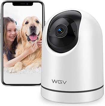 Photo 1 of WGV Security Camera -2K Cameras for Home Security with Smart Motion Dection, Night Vision, Two-Way Audio,Cloud & SD Card Storage,Work with Alexa, Ideal Indoor Camera for Baby Monitor/Pet Camera