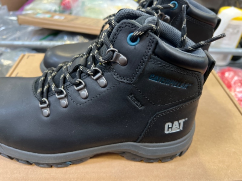 Photo 3 of   silla  8 Caterpillar Mae Steel Toe Waterproof Work Boot Women Black