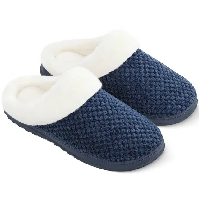 Photo 1 of Bergman Kelly USA Women's Scuff Clog Coral Fleece Memory Foam Slippers Indoor / Outdoor House Shoes (Bubbles Collection)  38-39