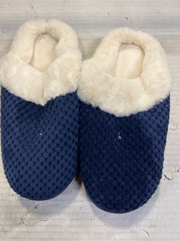 Photo 2 of Bergman Kelly USA Women's Scuff Clog Coral Fleece Memory Foam Slippers Indoor / Outdoor House Shoes (Bubbles Collection)  38-39