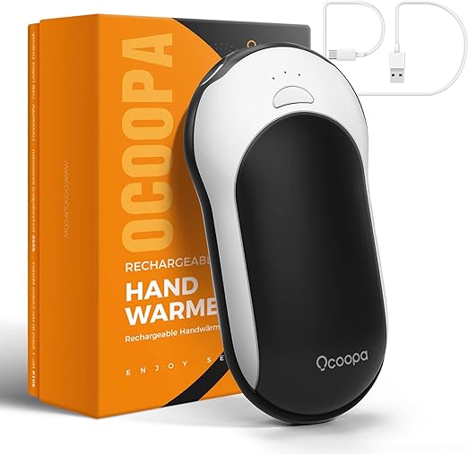 Photo 1 of hand warmer OCOOPA Quick Charge Hand Warmers Rechargeable, 10000 mAh Electric Hand Warmer Power Bank PD, 15hrs Lasting Heat, 3 Levels, Perfect Outdoor Heater for Camping, Hunting, Golf Gifts