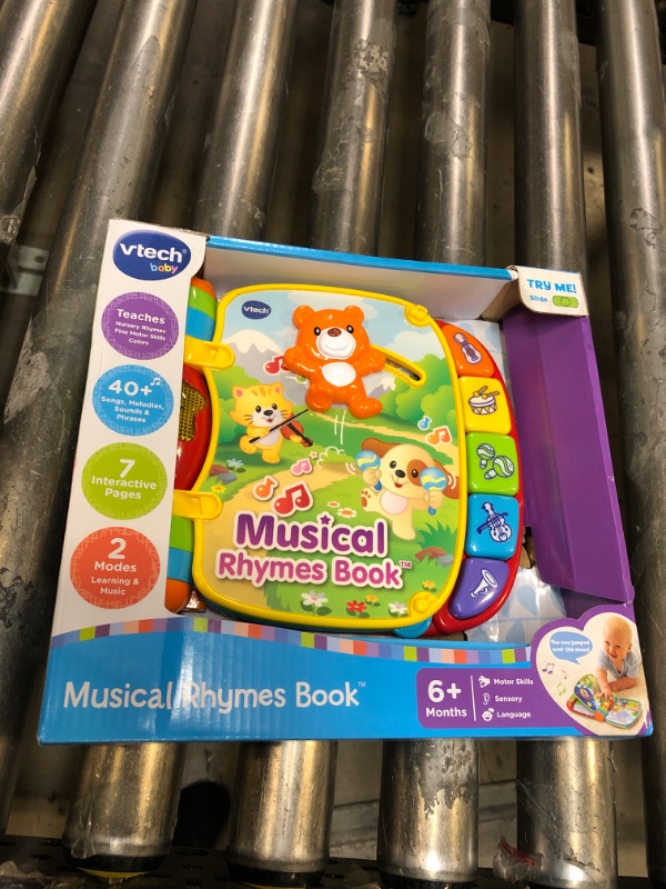 Photo 2 of VTech Musical Rhymes Book, Red 1.74 x 8.76 x 7.48 inches Standard Packaging Red