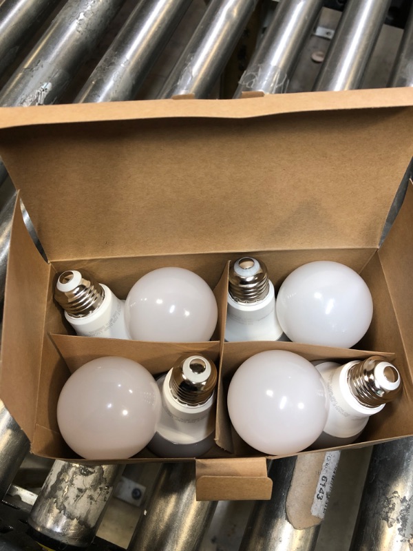 Photo 3 of 60-Watt Equivalent A19 Energy Efficient LED Light Bulb Soft White (8-Pack)