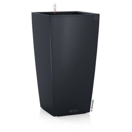 Photo 1 of 22” Gray Cubico Outdoor Planter with Water Reservoir - All
