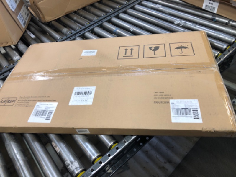 Photo 1 of FIRMINANA Small Oval Coffee Table Mid Century Modern Coffee Table for Living Room Center Table Minimalist Display Coffe Table,Nature Wood,18.9" D x 33.47" W x 15.75" H Nature Wood Small?33.5in?