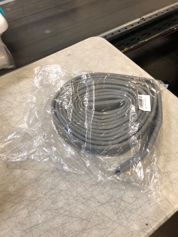 Photo 2 of 18 ft Garage Door Bottom Weather Seal Rubber Weather Stripping, P Bulb Garage Door Seal Replacement for Weatherproofing and Overhead Garage Door Bottom Seal 180 189 280 288 281 399 391 390 381 (Gray) 18 Feet