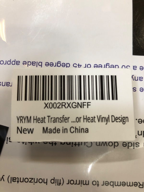 Photo 1 of HEAT TRANSFER VINYL 