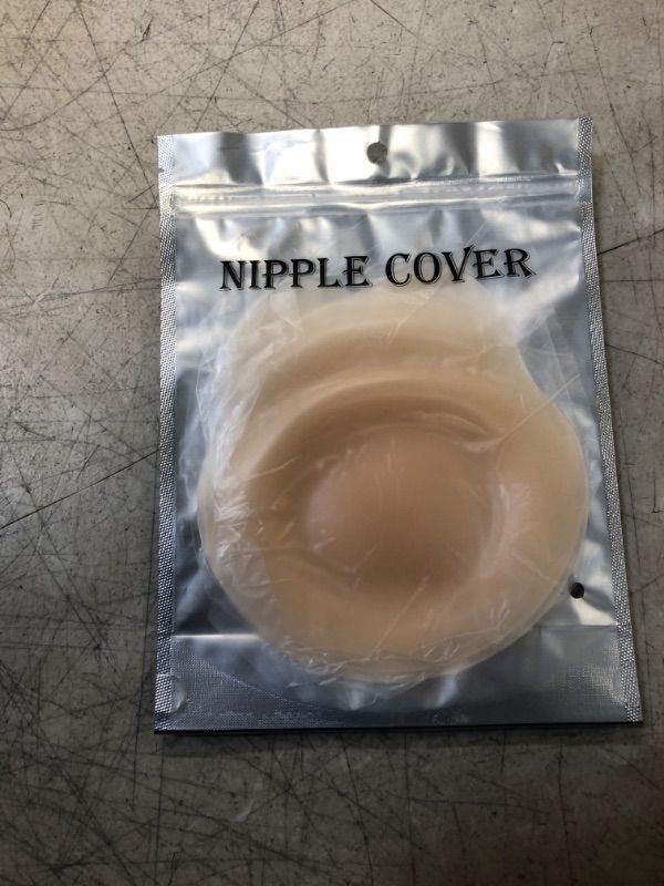 Photo 3 of Gisamy Adhesive Bra Nipple Covers Sticky bras for women push up Nipple Pasties Lightcreamd D+