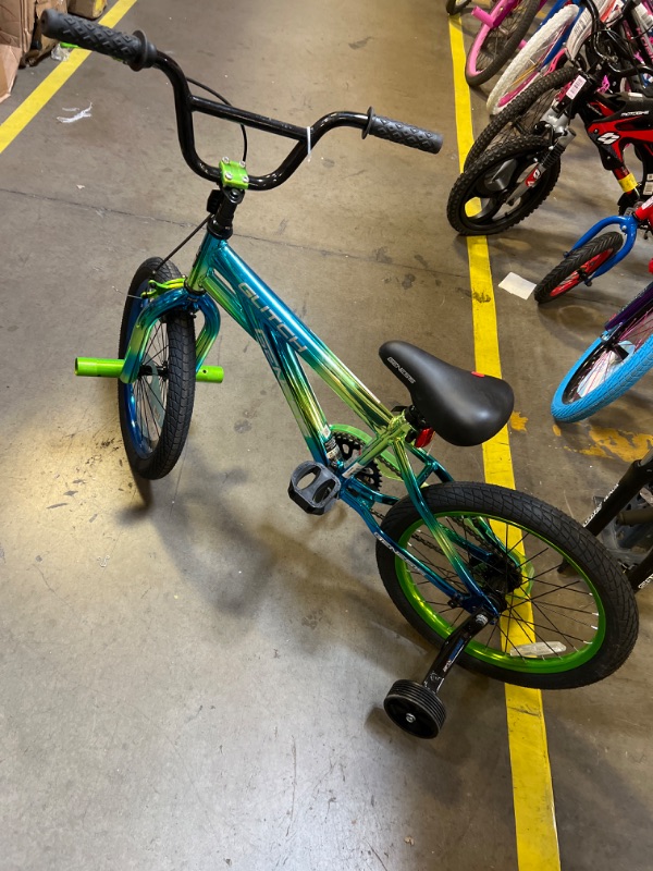 Photo 2 of Genesis 18-in Glitch Boy's BMX Bike, Blue/Green