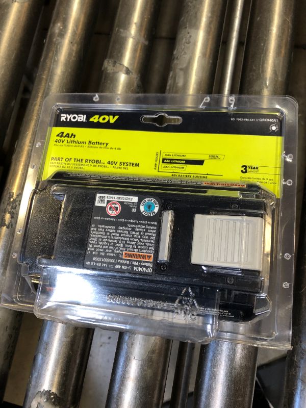 Photo 2 of Ryobi 40V 4.0 Ah Lithium-Ion Battery OP4040