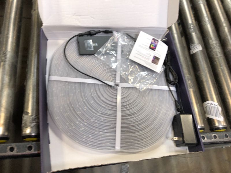 Photo 1 of 200ft Outdoor LED Strip Lights Waterproof 1 Roll,IP68 Outside Led Light Strips Waterproof with App and Remote,Music Sync RGB Exterior Led Rope Lights with Self Adhesive Back for Deck,Balcony,Pool

