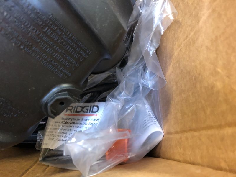 Photo 4 of RIDGID 6 Gallon 3.5 Peak HP NXT Wet/Dry Shop Vacuum with Filter, Locking Hose and Accessories, Oranges/Peaches
