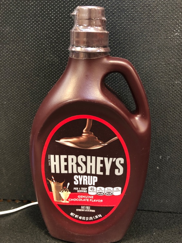 Photo 2 of    exp 03-2025 Hershey's Milk Chocolate Syrup, 48 oz Bottle,  1 Bottle