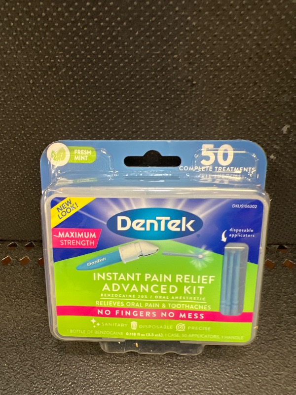 Photo 2 of DenTek Instant Oral Pain Relief Maximum Strength Kit for Toothaches | 50 Count