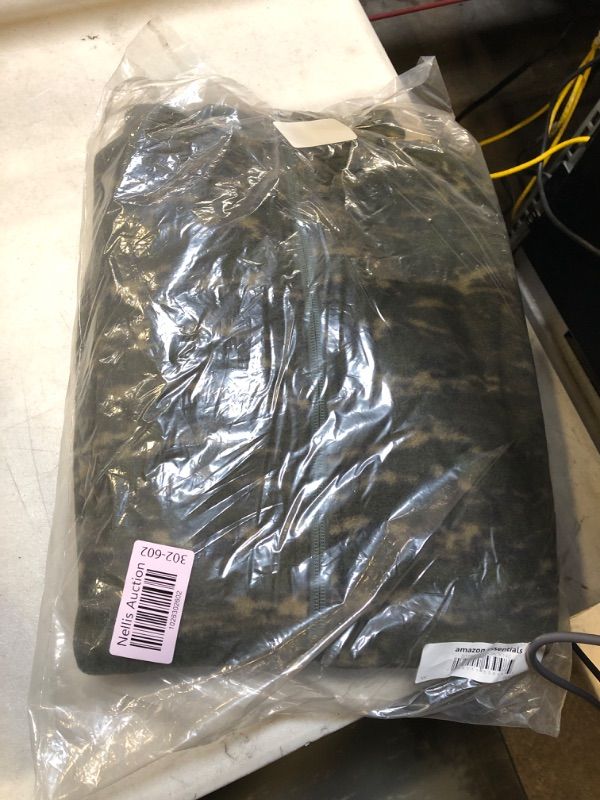 Photo 2 of Amazon Essentials Men's Full-Zip Fleece Jacket (Available in Big & Tall) Polyester Dark Green Camo X-Small
