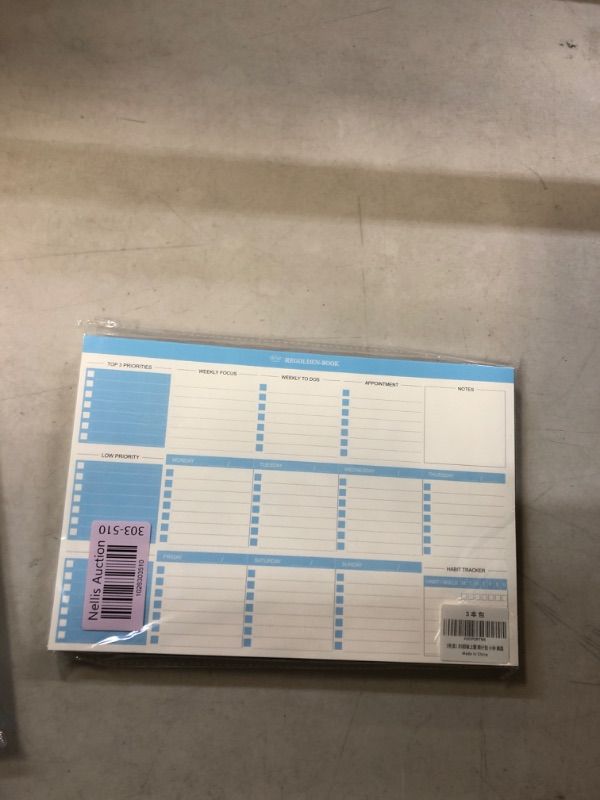 Photo 1 of Weekly To Do List Notepad Tear Off Day Planning Pad 52 Sheets with Daily Checklist, Schedule, Priority, Habit Tracker, Appointment Organizers, Note Sections Undated Desk Agenda Planner for Work, 3 pcs (7"x10")… 3 B5