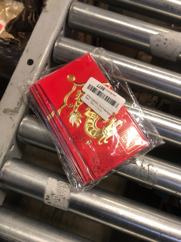 Photo 2 of 2024 Year of the Dragon Red Envelopes for Spring Festival, 6 Design Heavy Duty Chinese New Year Red Envelopes for New Year Decor Best Bless Presents, Red Packet for Chinse Lunar New Year (36LARGE1)