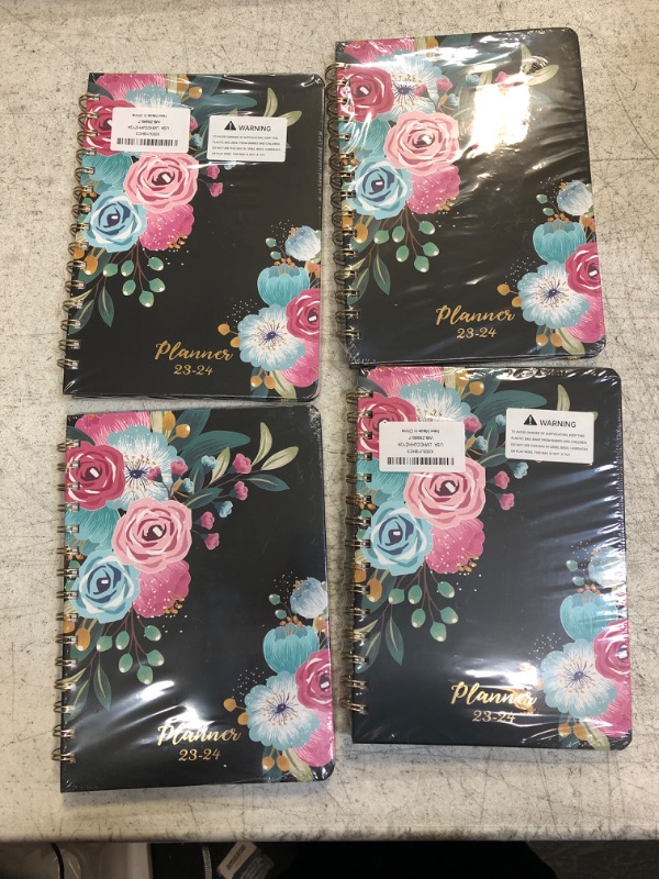 Photo 2 of Planner 2023-2024 - Weekly Planner 2023-2024 from July 2023 to June 2024, Weekly Monthly Planner 2023-2024, 6" x 8.3", 2023-2024 Planner with Inner Pocket and 12 Monthly Tabs Small (PACK OF 4 )