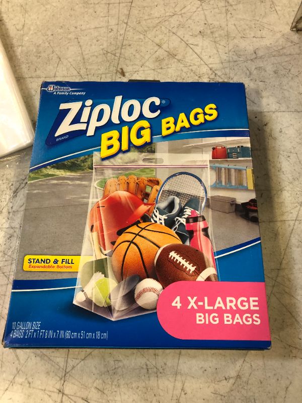 Photo 2 of Ziploc Big Bags XL Double Zipper - 4ct