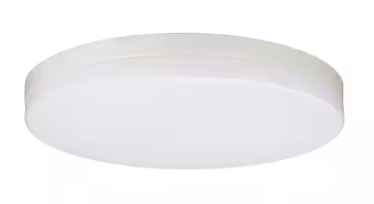 Photo 1 of 13 in. 120-Volt White Integrated LED Dimmable Flush Mount 3500K with Germ Fighting Technology
