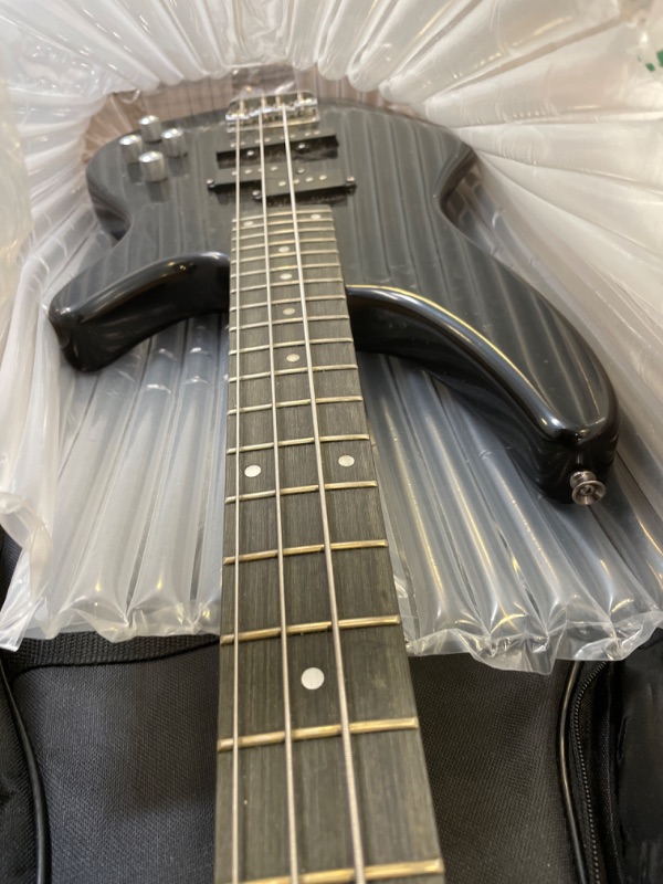 Photo 2 of Donner Electric Bass Guitar 4 Strings Full-Size Standard Bass PJ-Style Electric Bass for Adults with Free Online Lesson, Gig Bag Guitar Strap and Guitar Cable Included, DPJ-100, Black PJ-Style Black-1