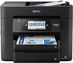 Photo 1 of Epson Workforce Pro WF-4833 Wireless All-in-One Color Inkjet Printer, Black - Print Scan Copy Fax - 25 ppm, 4800 x 2400 dpi, 4.3" Touchscreen, Auto 2-Sided Printing, 50-Sheet ADF, 500-Sheet, Ethernet
 