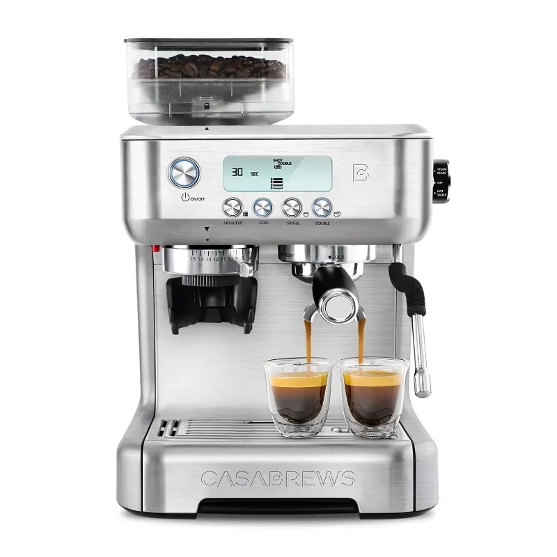 Photo 1 of CASABREWS 5700-Pro 75-Cups Sliver Stainless Steel Espresso Machine with LCD Disp