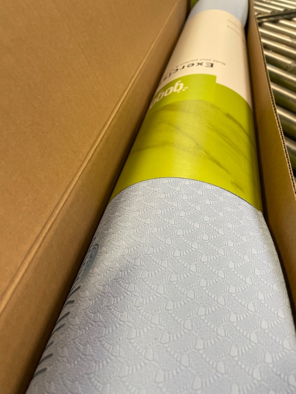 Photo 1 of Gogokiwi Extra Wide Yoga Mat (72"L x 36"/30"W) for Men and Women 1/4", 2/5" Thick Non Slip Fitness & Exercise Mat with Alignment Marks for Yoga, Pilates, Floor Workouts Whispering Blue