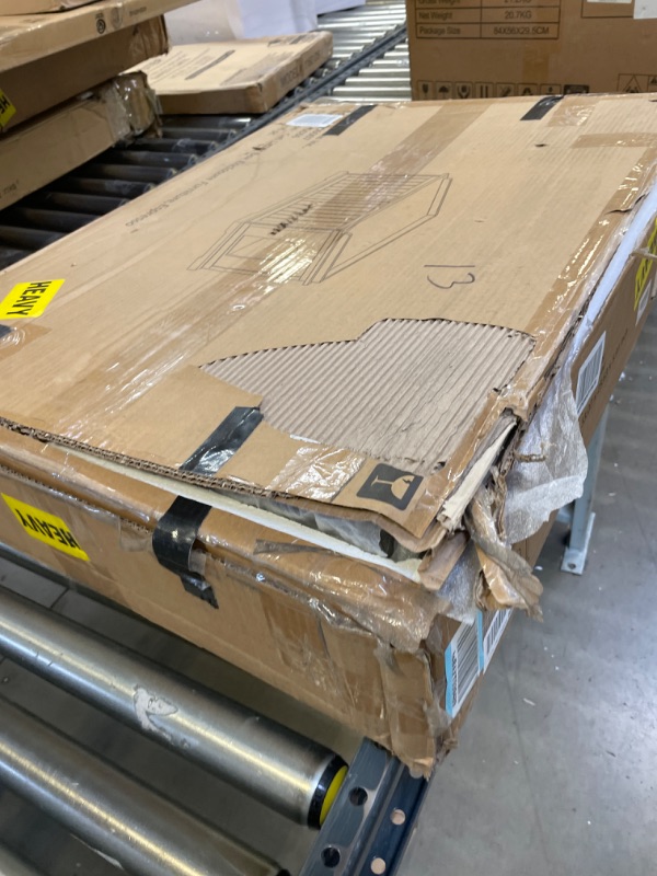 Photo 1 of unipaws Designer Cat Washroom Storage Bench, Litter Box Cover with Sturdy Wooden Structure, Spacious Storage, Easy Assembly, Fit Most of Litter Box Espresso