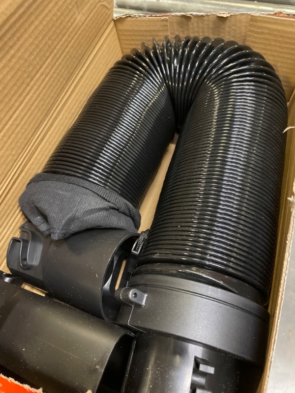 Photo 1 of BLACK+ DECKER Leaf Blower Hose Attachment for Corded Leaf Blowers, Attachment Only, 8ft (BV-006) Leaf Collection System