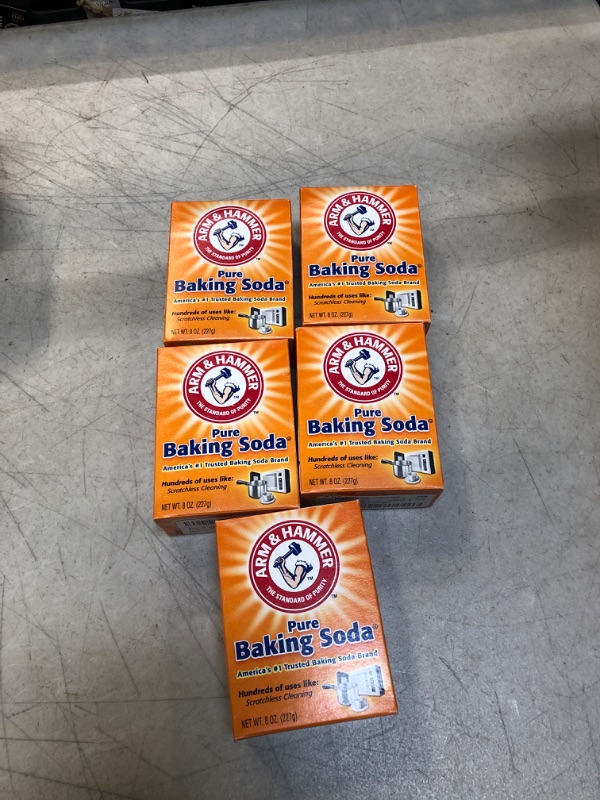 Photo 2 of ( PACK OF 5) Arm & Hammer Pure Baking Soda, 8 oz
