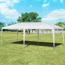Photo 1 of 10 ft. x 20 ft. White Outdoor Party Wedding Tent Heavy-Duty Canopy Pavilion

