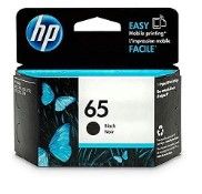 Photo 1 of HP 65 Black Ink Cartridge | Works AMP 100 Series, DeskJet 2600, 3700 Series, Envy 5000 Series | Eligible for Instant Ink | N9K02AN 