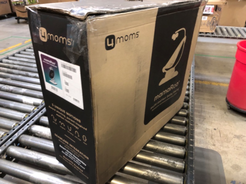 Photo 1 of 4moms MamaRoo Multi-Motion Baby Swing, Bluetooth Enabled with 5 Unique Motions, Black
