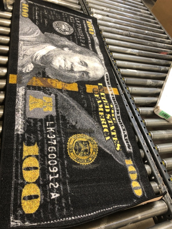 Photo 1 of 22" x 53" Federal Reserve Note Rug 