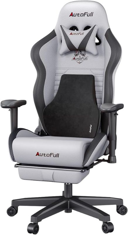 Photo 1 of AutoFull C3 Gaming Chair Office Chair PC Chair with Ergonomics Lumbar Support, Racing Style PU Leather High Back Adjustable Swivel Task Chair with Footrest 
