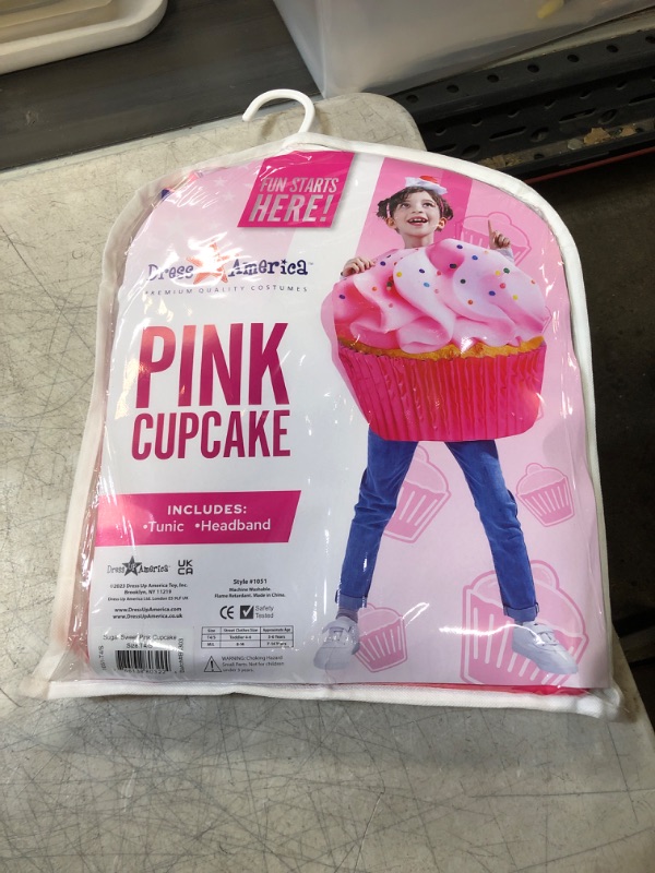 Photo 2 of Dress Up America Cupcake Costume For Kids - Sugar Sweet Pink Cupcake Costume Toddler 4/Small 4-6