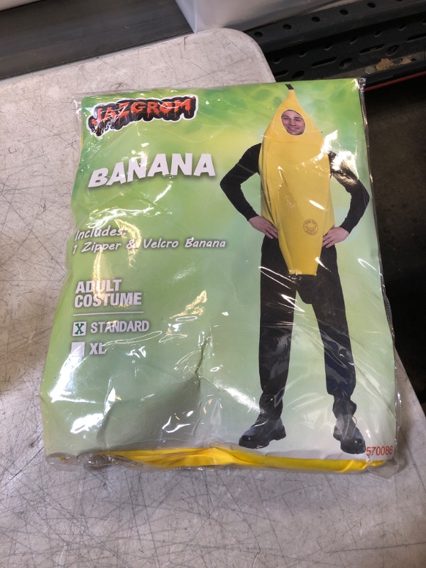 Photo 1 of ADULT UNISEX BANANA COSTUME 
SIZE STANDARD 