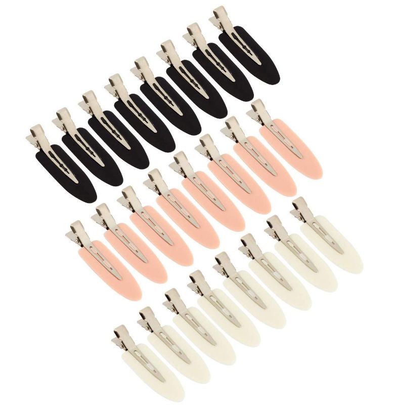 Photo 1 of 24pcs No Bend Hair Clips Curl Pin Clip No Crease Hair Clip for Hairstyle Bangs Hair Dressing Hair Pins Styling
