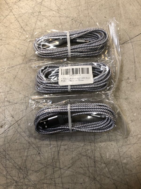 Photo 2 of iPhone Charger 3 Pack 10 ft MFi Certified Lightning Cable Nylon Braided Cable iPhone Charger Fast Charging Cord Compatible with iPhone 14 13 12 11 Pro Max XR XS X 8 7 6 Plus and More Gray White