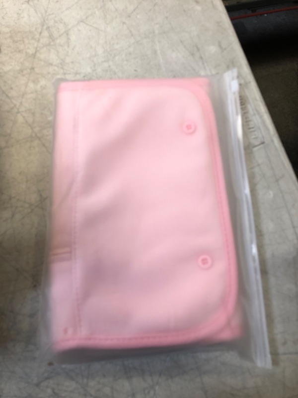 Photo 1 of AMCAY Castor Oil Pack for Liver Detox, Reusable Castor Oil Pack Wrap Kit with Adjustable Elastic Strap for Waist & Neck, Anti Oil Leak, Machine Washable, Organic Cotton, Storage Bag, 2 Pack (Pink)