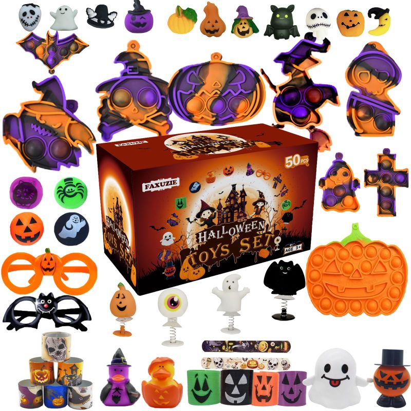 Photo 1 of FAXUZIE Halloween Party Favor Toys Set for Kids, Halloween Fidget Toys Set for Children Boys Girls Classroom Prizes,Halloween Birthday Gifts