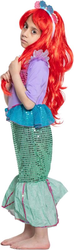 Photo 1 of JAZGROM Mermaid Costume for Girls Mermaid Little Princess Costume for Kids Toddler Halloween Role Play Dress Up
SIZE 3T