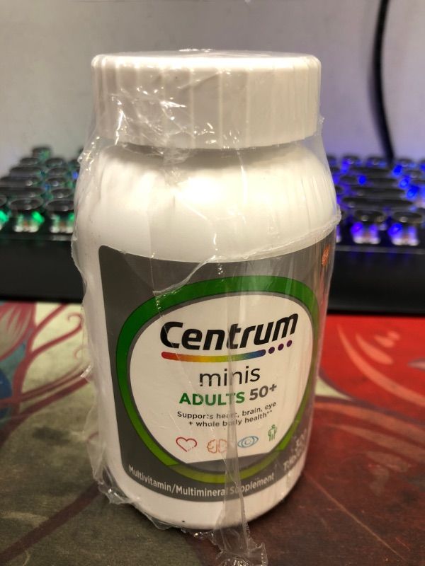Photo 1 of Centrum Minis Silver Multivitamin for Adults 50 Plus, Multimineral Supplement, Vitamin D3, B-Vitamins, Gluten Free, Non-GMO Ingredients, Supports Memory and Cognition in Older Adults - 320 Ct